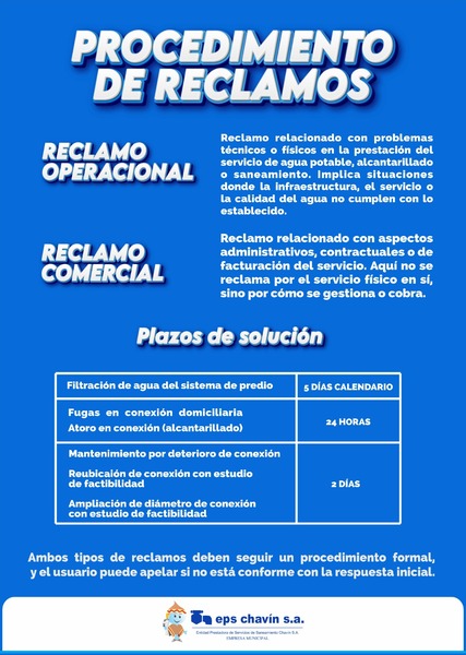 Reclamos EPS Chavín